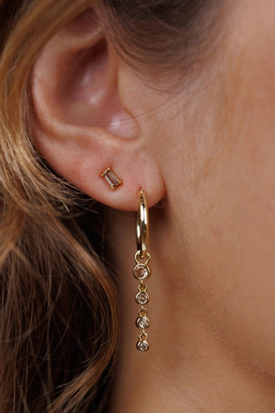 Coffee Baguette | Stud Earrings