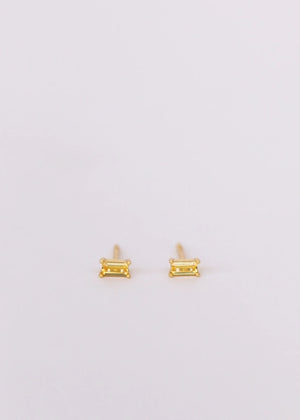 Lemon Baguette | Stud Earrings