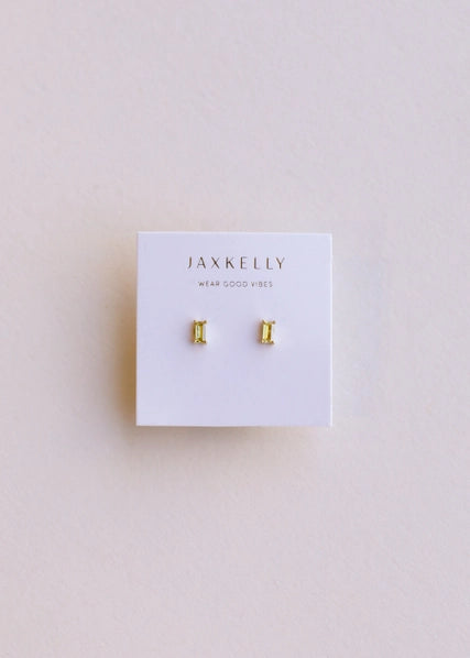 Lemon Baguette | Stud Earrings