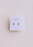 Lilac Baguette | Stud Earrings