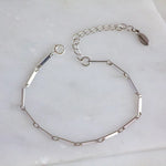 Silver Bar Chain Bracelet | Mesa Blue