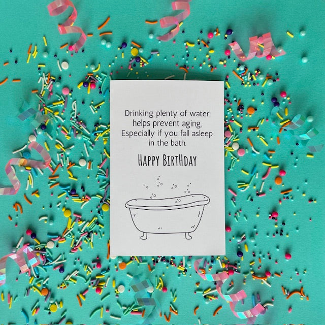 Drink Plenty of Water - Greeting Card | Two Brits Print Co