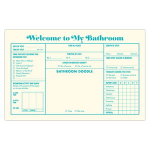 Bathroom Guest Book | Knock Knock