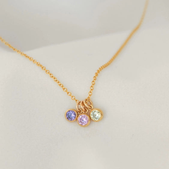 Birthstone Necklace | Petite Gold