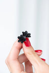 Black Succulent | Stud Earrings
