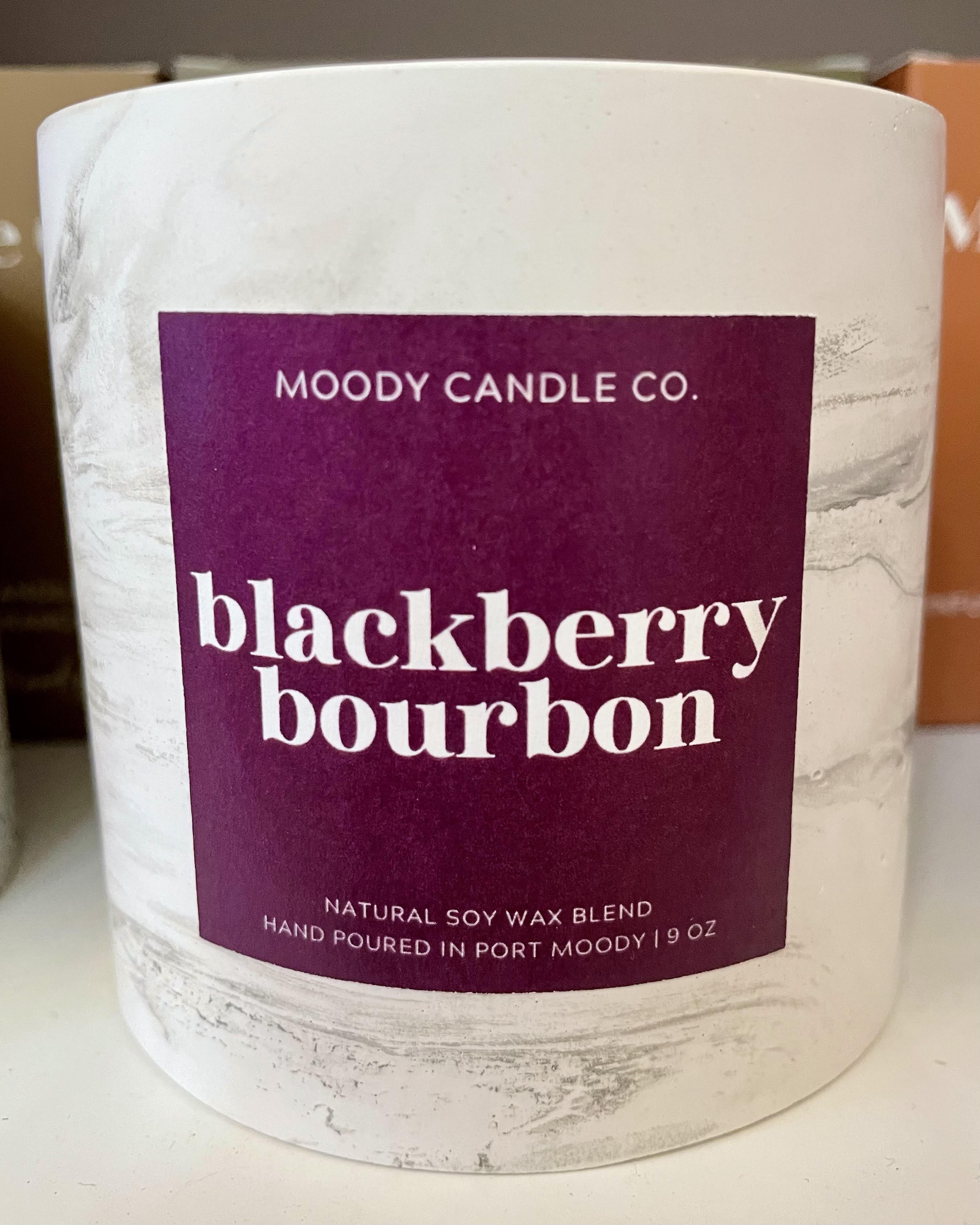Blackberry Bourbon - Cement Jar Candle | Moody Candle Co