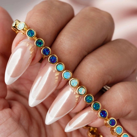 Opal Ombre - Blue Opal Tennis Bracelet | La Kaiser