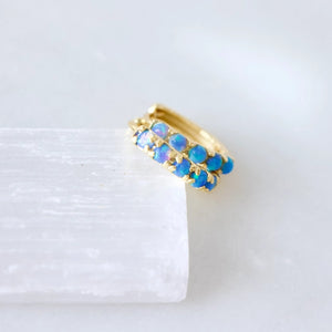 Blue Opal - Huggie Earrings | Mesa Blue