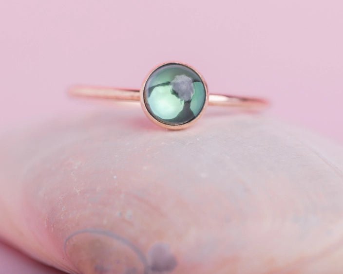 Mystic Galazio Topaz - Gold-Fill Stacking Ring | Mineral and Matter