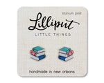 Book Stack Earrings | Lilliput Little Things