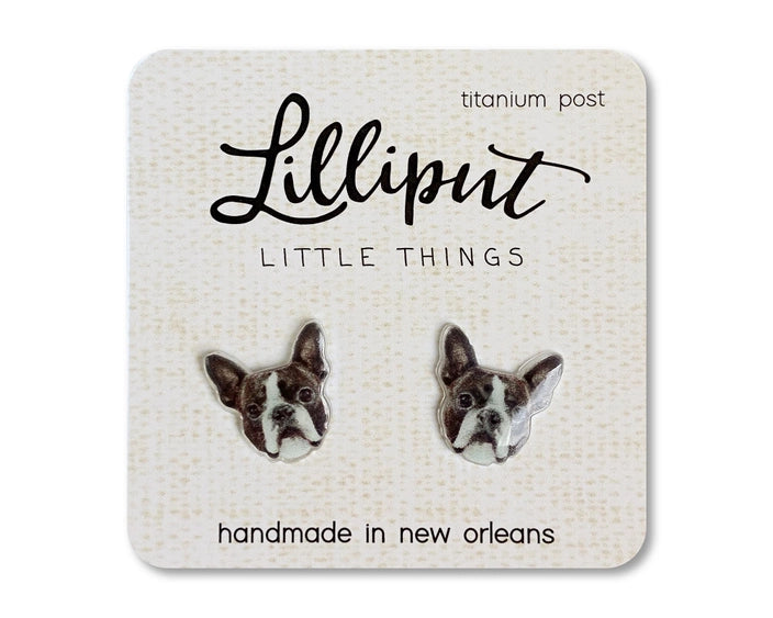 Boston Terrier Earrings | Lilliput Little Things