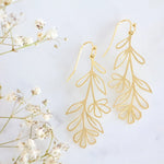 Wildflower - Brass Earrings | Mesa Blue