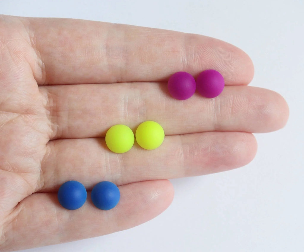 Bright Cabochon - Metal Free Hypoallergenic Earrings | Pretty Ears