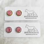 Bubblegum - Faux Druzy Studs | White Fox Collective