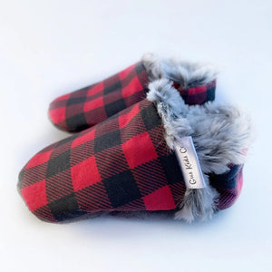 Buffalo Plaid - Fur Lined Baby Shoes | Gus Kids Co.