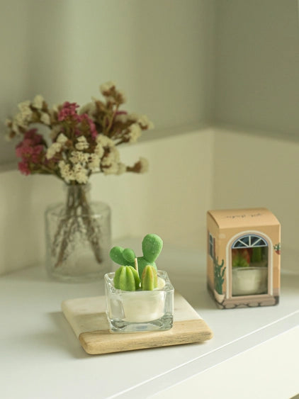 Bunny Cactus | Soy Wax Blend Tealight Candle