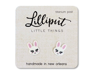White Bunny Earrings | Lilliput Little Things