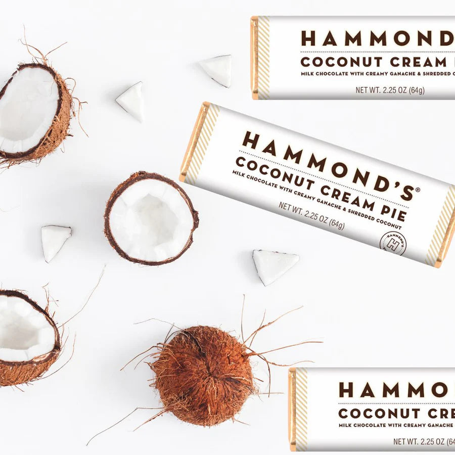 Coconut Cream Pie Chocolate Bar | Hammond's Candies