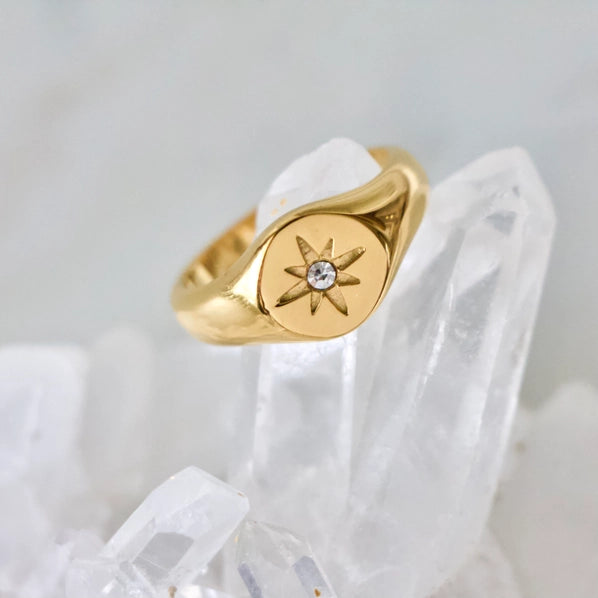 CZ North Star Ring | Mesa Blue