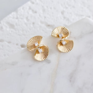 CZ Twisted Earrings | Mesa Blue