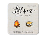 Campfire & S'more Earrings | Lilliput Little Things