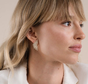 Celestial | Gold Sunburst Earrings