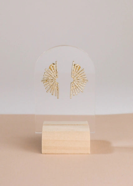 Celestial | Gold Sunburst Earrings