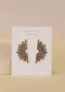 Celestial | Black Sunburst Earrings