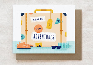 Cheers To New Adventures | Greeting Card