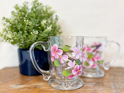 Cherry Blossom | Hand Painted Mug