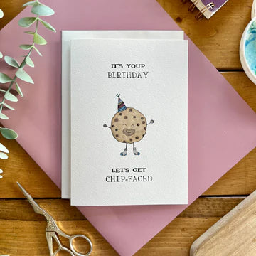 Let's Get Chip-Faced - Greeting Card | Kenzie Cards