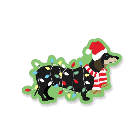 Christmas Light Dachshund - Sticker | Apartment 2