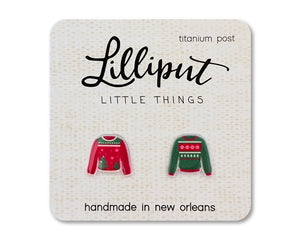 Christmas Ugly Sweater Earrings | Lilliput Little Things