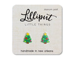 Christmas Tree Earrings | Lilliput Little Things