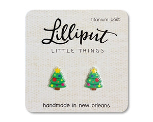 Christmas Tree Earrings | Lilliput Little Things