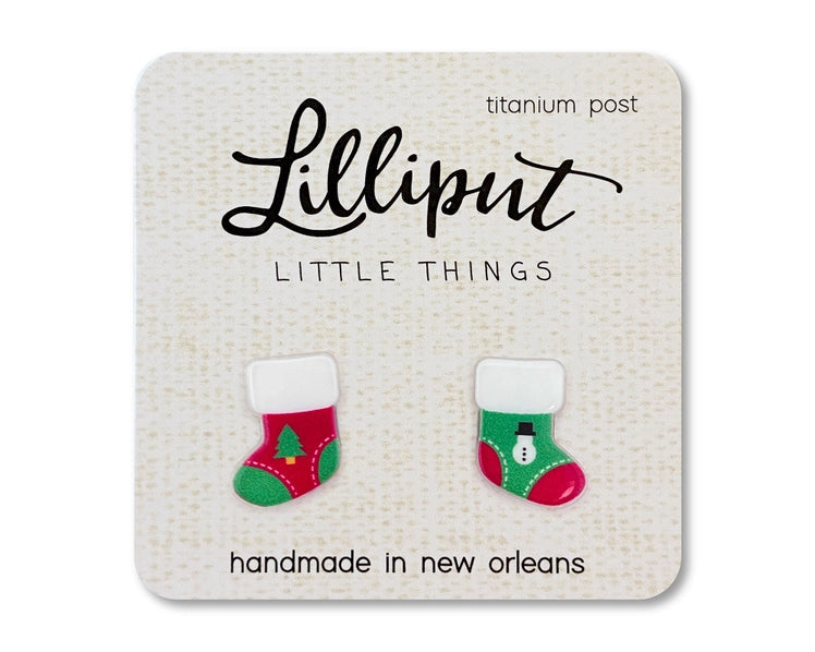 Christmas Stocking Earrings | Lilliput Little Things