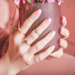 Chrysocolla & Opal - Duo Stone Stacking Ring | Mineral and Matter