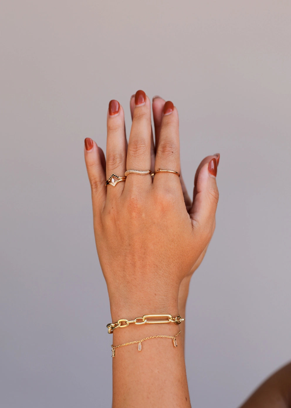 Chunky Multi Link Chain | 18K Gold Plated Bracelet (Copy)