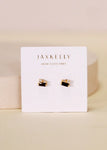 Black Baguette Cluster | Stud Earrings