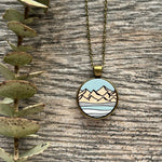 Coastal Mountains - Wooden Necklace | Birch Street Studio
