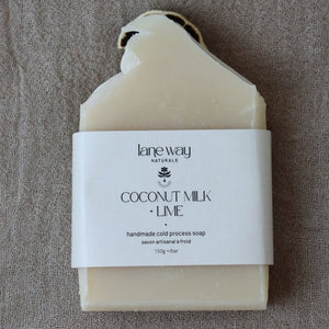 Coconut Milk + Lime - Cold Process Soap Bar | Lane Way Naturals