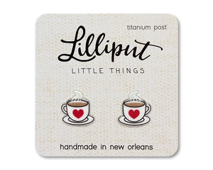 Coffee Cup Earrings | Lilliput Little Things