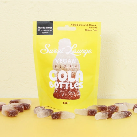 Vegan Fizzy Cola Bottles | Sweet Lounge
