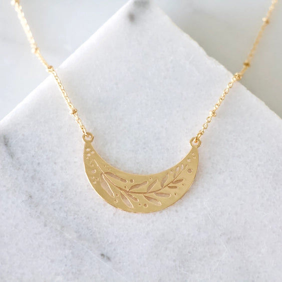 Leaf - Collar Necklace | Mesa Blue