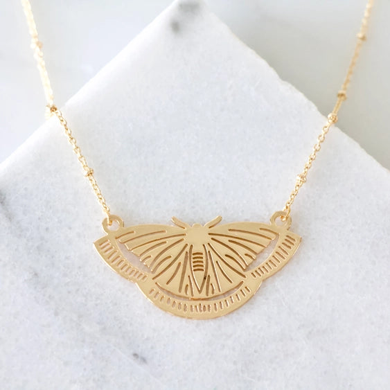 Moth - Collar Necklace | Mesa Blue