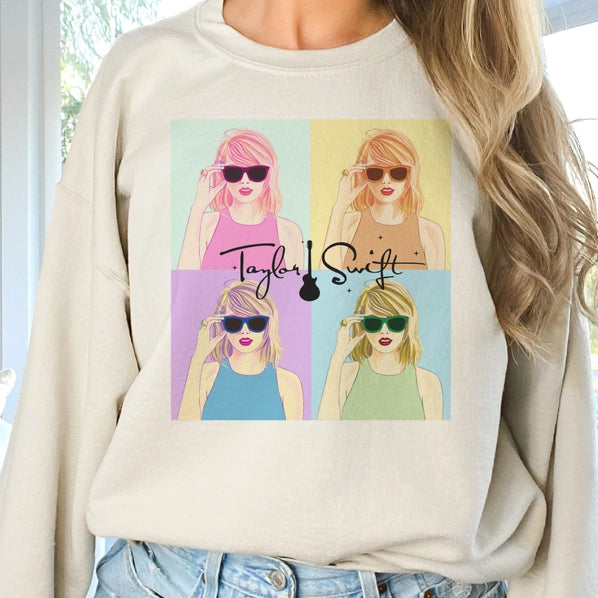 Taylor Swift Colour Block Sweatshirt | Par.tees by Party On!