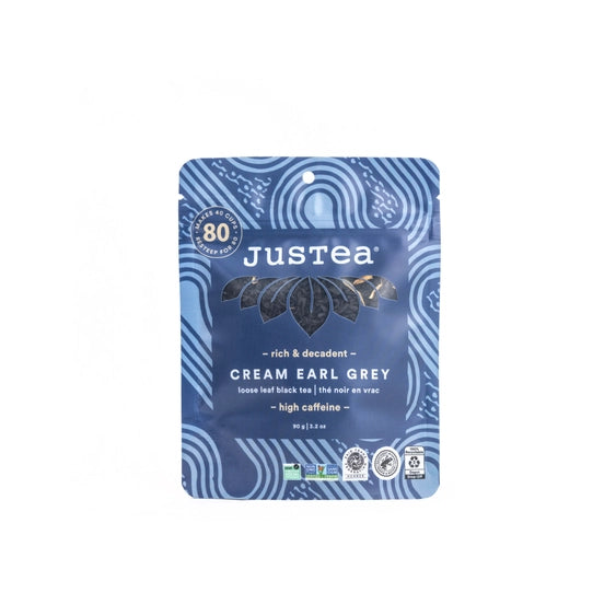 Cream Earl Grey Stand-Up Pouch | JusTea