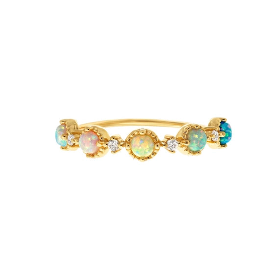 Crowned Crossing - Opal Ring | La Kaiser