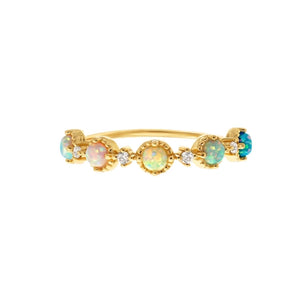 Crowned Crossing - Opal Ring | La Kaiser