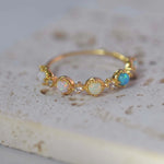 Crowned Crossing - Opal Ring | La Kaiser